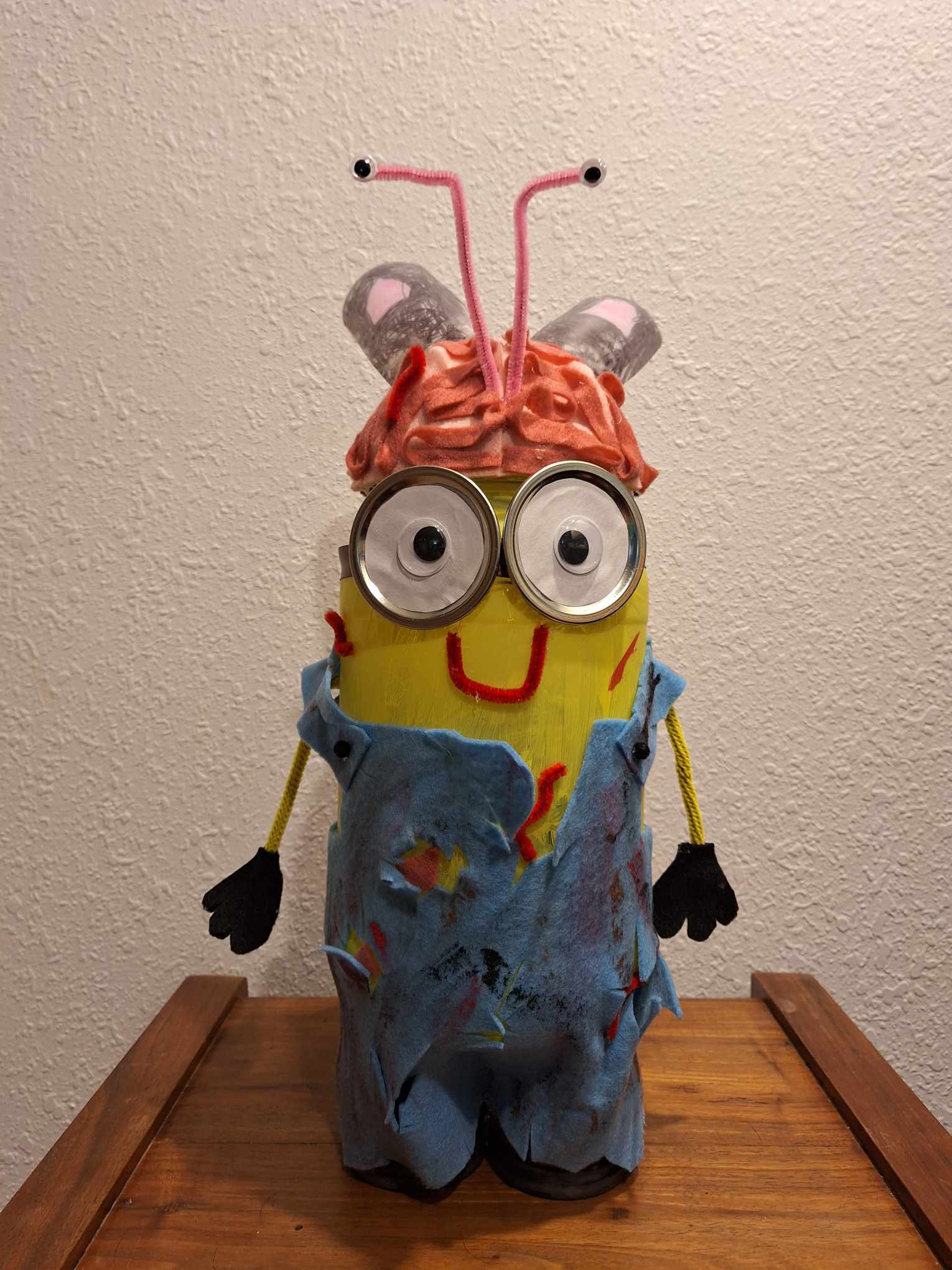 Kids Craft: Halloween Zombie Minion Cookie or Candy Jar